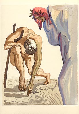 ILUSTRACJE DO "BOSKIEJ KOMEDII" I INNE DRZEWORYTY -  Salvador Dali